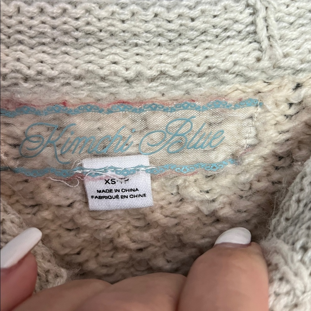 $148 Rosemary Crafty Knit cropped oversize Sweater XS - Picture 10 of 15
